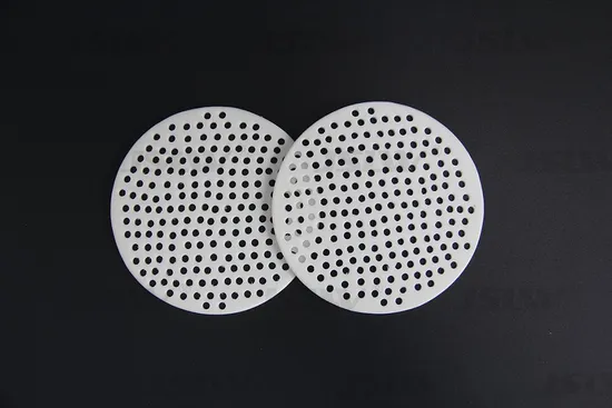 Plaque perforée blanche en PTFE multi-spécifications